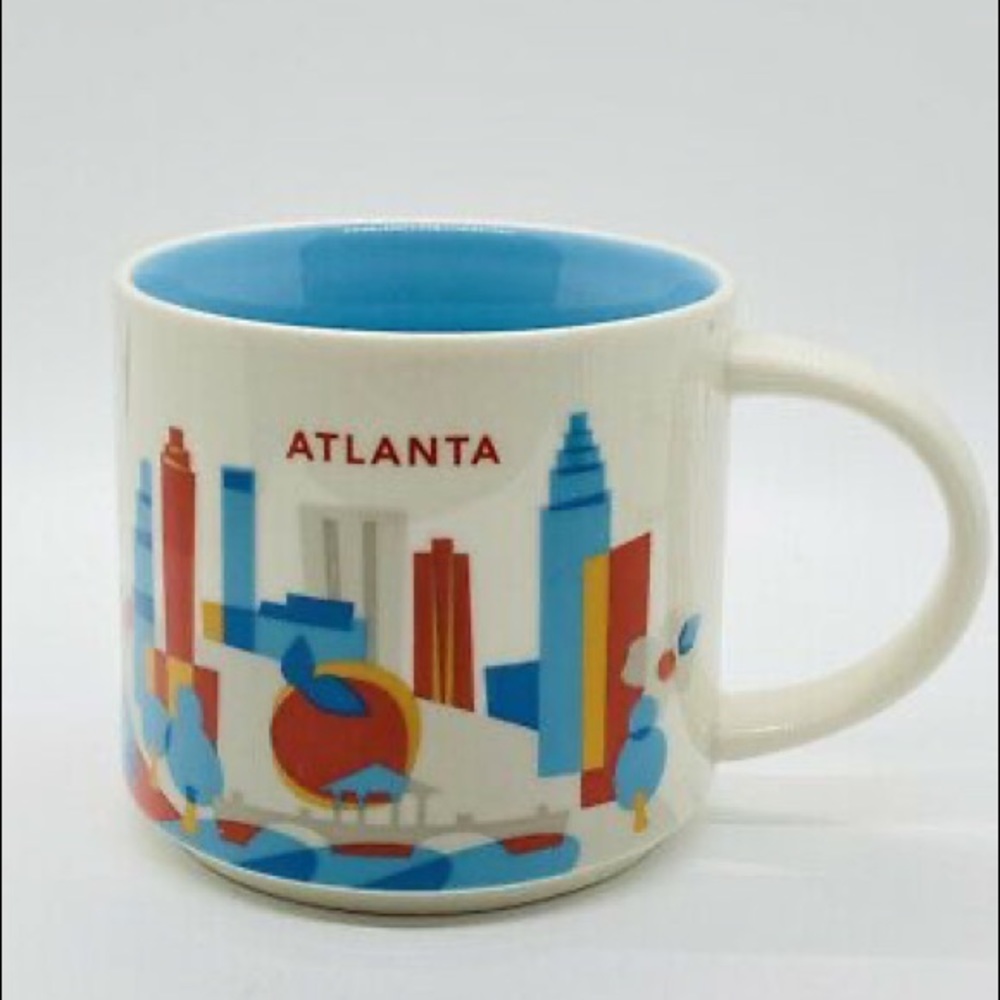 Starbucks Atlanta mugs.